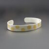 Sterling Silver and Gold Keum-Boo Cuff Bracelet