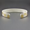 Sterling Silver and Gold Keum-Boo Cuff Bracelet