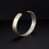 Sterling Silver and Gold Keum-Boo Cuff Bracelet
