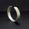 Sterling Silver and Gold Keum-Boo Cuff Bracelet