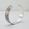 Oxidized Sterling Silver Hammered Cuff Bracelet