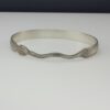 Sterling Silver Snake Bangle With Diamond Eyes