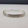 Sterling Silver Snake Bangle With Diamond Eyes